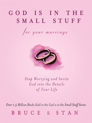cover image of God Is In The Small Stuff for Your Marriage